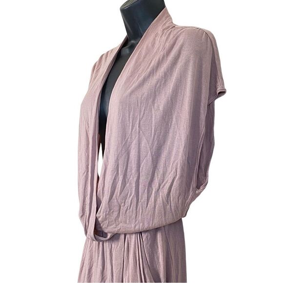 Wilfred Aritzia Blush Pink Drape Front Knee Length Dress Sz S - Picture 7 of 14
